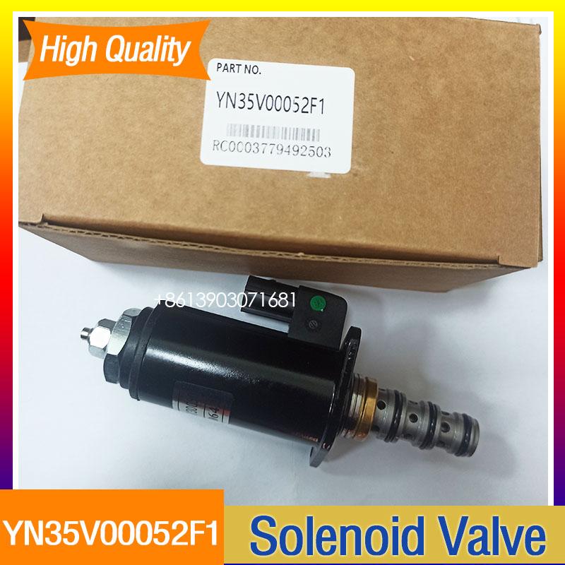 YN35V00052F1 KDRDE5K-31-30C50  Solenoid Valve for SK200-8 SK350-8 Excavator Pump Solenoid Valve