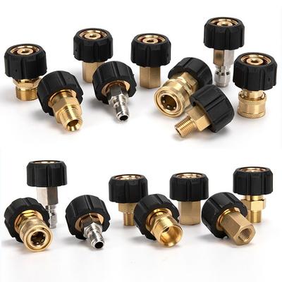 1Pcs M22-14mm/15mm To 3/8 and 1/4 Inch Pressure Washer Adapter Couplers Swivel Quick Release Spray Sprinkler Quick Connector