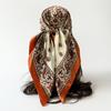Silk Scarf Square Scarf Printing High-End Temperament Large Square Scarf Chest Wrap Shawl Fashion Women'S Headscarf