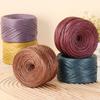 Filato in Ecopelle Nappa Opaca 200g/Rotolo per Maglia all'Uncinetto Fai-da-Te Filo per Borse Fatte a Mano Scarpe Artigianato