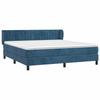 3127623 vidaXL Divan-lit Et Matelas Bleu Foncé 160x200cm Velours