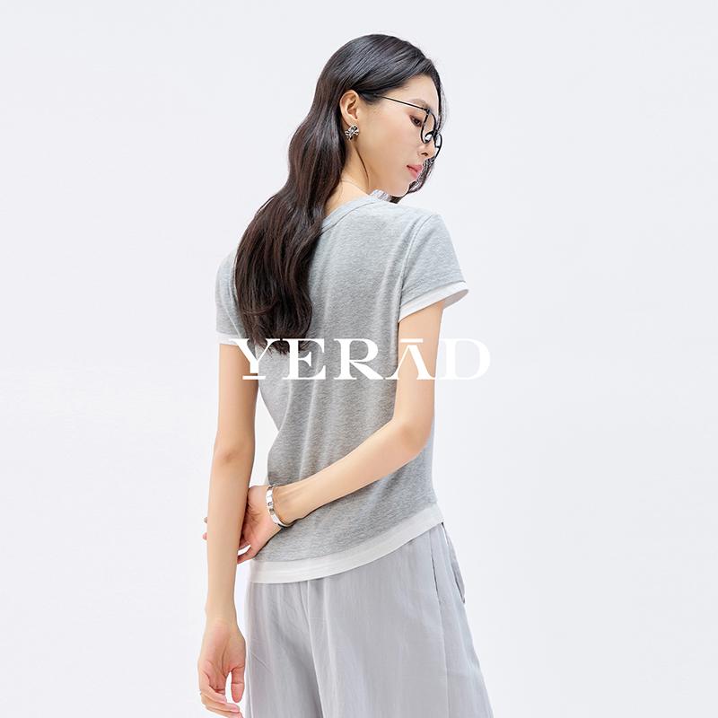 Commuting versatile short-sleeved T-shirt for women
