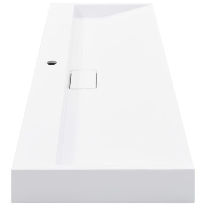 VidaXL Washbasin 120x46x11 Cm Mineral/marble White