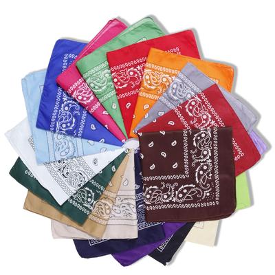 1 szt. Kwadratowy Szalik Wzór Paisley Kwiat Orzechowy Hip Hop Outdoor Jazda Bandana Chusta na Głowę