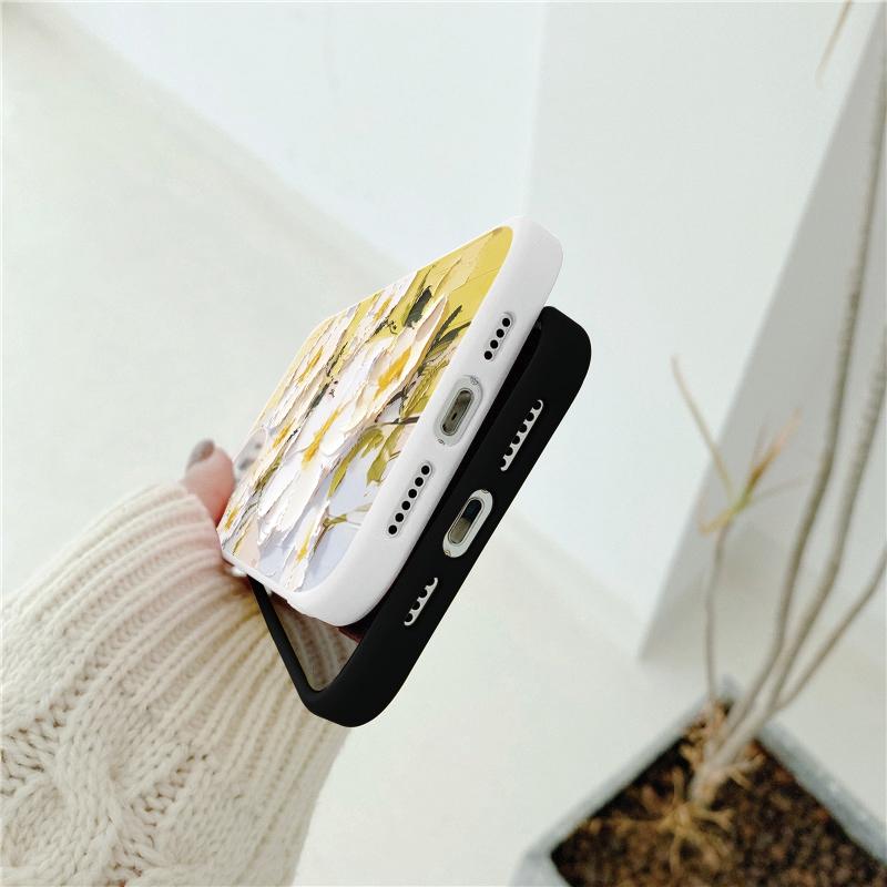 Pink Flowers Case For iPhone Samsung A55 S24 FE S25 M35 A06 Xiaomi Redmi Note 13 Pro 14C Huawei Honor Realme Shockproof Anti-Scratch Matte Phone Cover