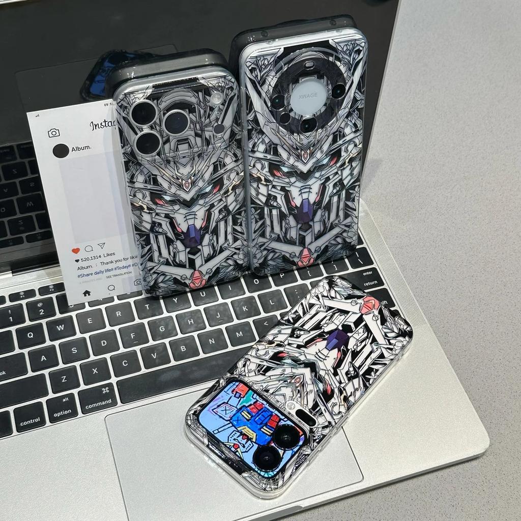 Anime Gundam Warrior Applicable iPhone 17 Space Phone Case Apple 16 Personality 15 Space Case 14 Soft 13 Sets
