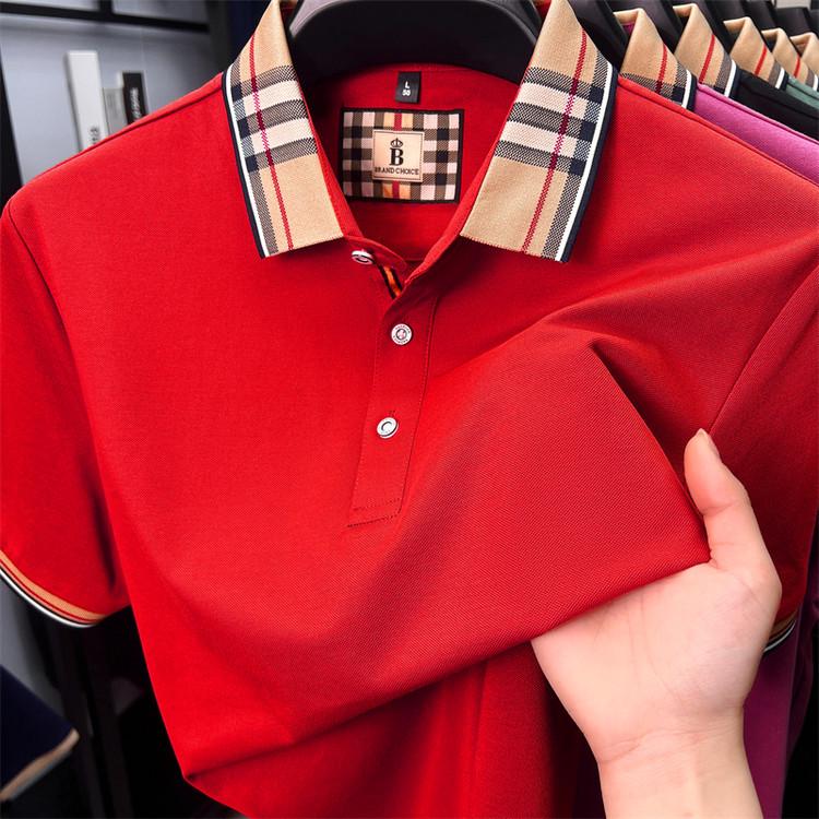 Zomer Polo Shirt met Korte Mouwen voor Heren - Volwassen, Veelzijdige Business Casual Kleding