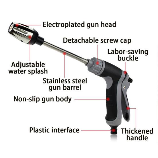 Pressure Washer High Pressure Handheld Sprinkler with Hose Pressure Water Sprayer for Car Washing Outdoor Watering Cleaning
