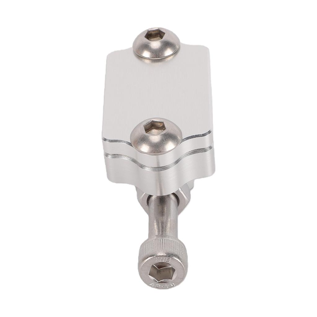 Race Clutch Pedal Stopper Plate Universal Billet Aluminum Alloy Clutch Pedal Bracket Crank Adjustable Silver