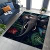 1PC Rainforest Elephant Carpet for Living Room Bedroom Bedside Floor Mat Sofa Table Area Rugs Home Decor Luxury Gifts