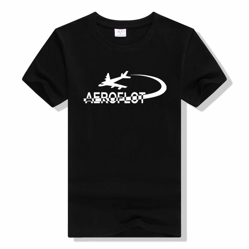 Aeroflot Russian Airlines T-Shirt unisex casual cotton tshirt summer Breathable fashion short sleeve tee