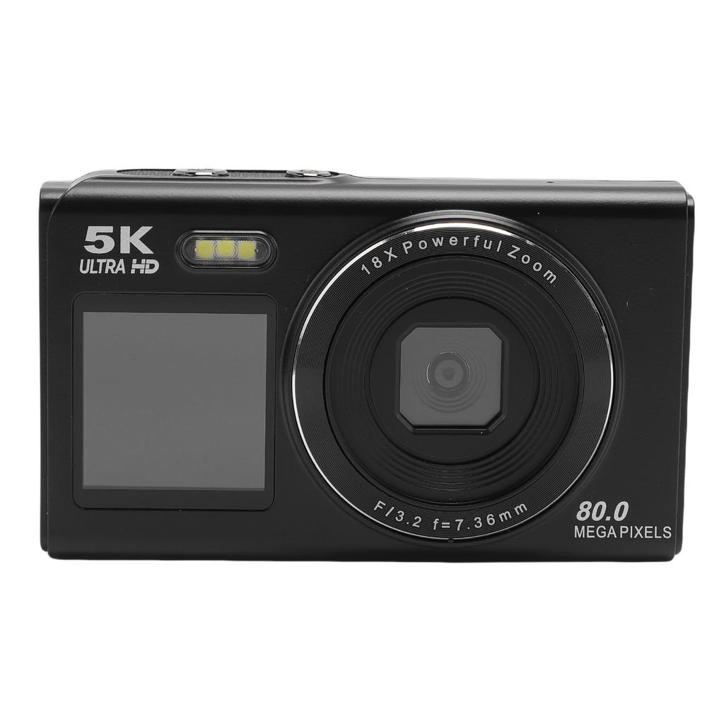 5K Digital Camera for Photography 80MP HD WiFi 18x Digital Zoom Autofocus Dual Screen Digital Camera for Teens Beginners