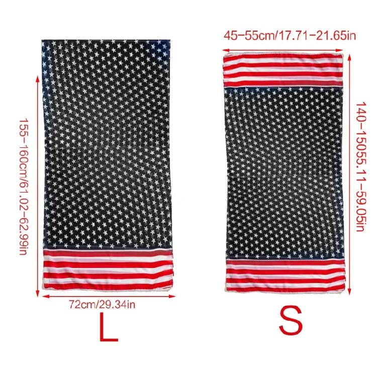 US Flag Wrap Shawl Patriotic Scarf for Festival Party Holiday Celebration Scarf