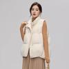 Womens Lightweight Down Vest 2026 Winter Stand Collar White Duck Puffer Sleeveless Outerwear