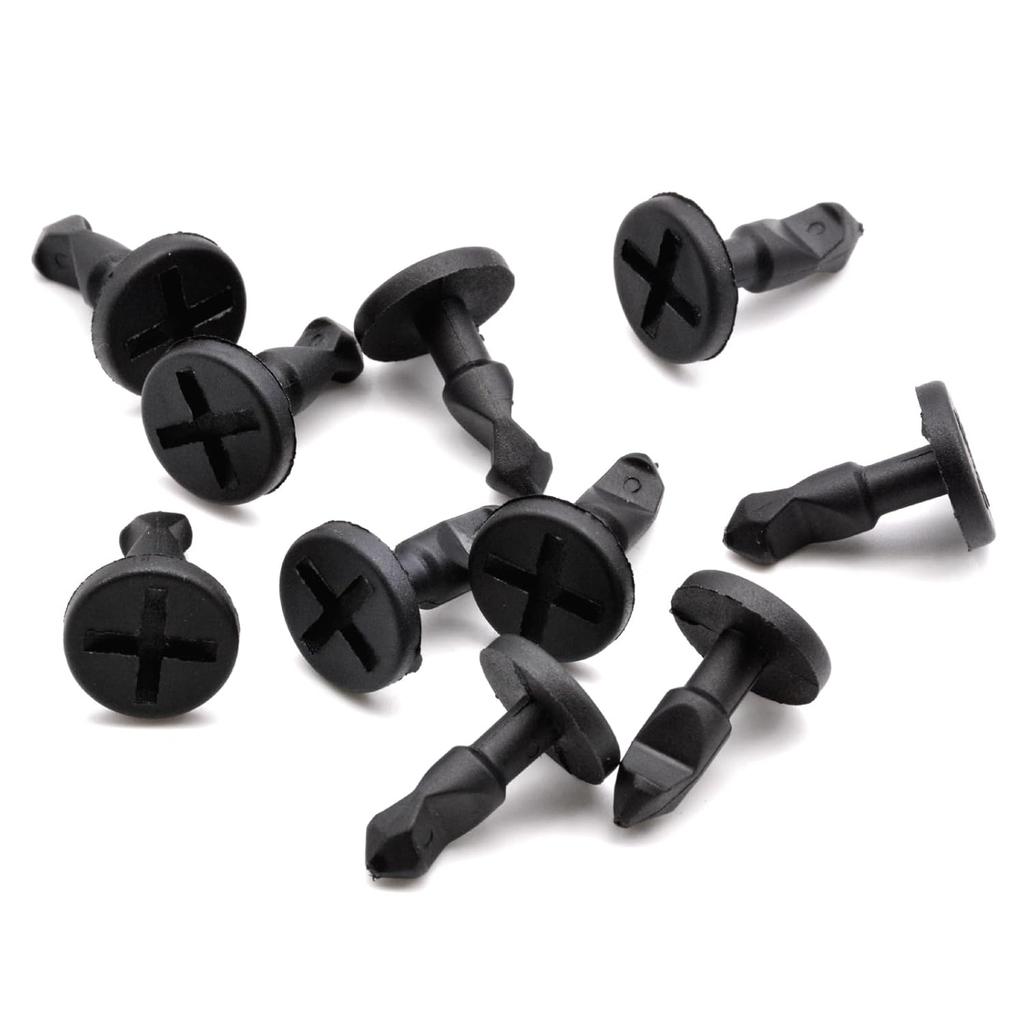 10PCS Engine Compartment Cover Plate Screw Clips Base Spring Clamps Compatible For Porsche Cayenne 2003-2006 2008-2010