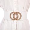 Sale Ladies Elastic Belt, Stylish Elastic Wide Waist Seal, Casual With Skirt Decorated Black Belt