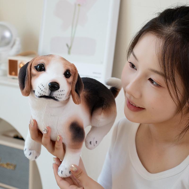 Adorable Plush Dog Toy Featuring Spotty Design Akita And Husky Soft Doll Gift For Kids