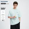 NVG·YOUNG Unisex 7A Antibacterial Crewneck Letter T-Shirt