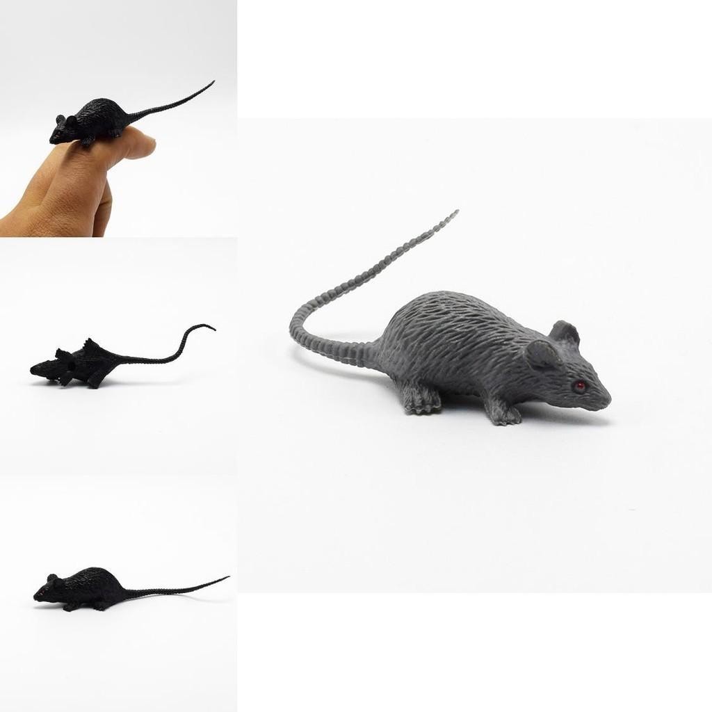 Scary Halloween Toy Mini Mouse Model For Tricksters Plastic Material 9cm Size