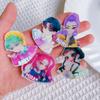 K-pop demon hunter Acrylic Hair Clip Elastic Hair Ring Adorable Animation Design Hair Tie Innovative Little Girl Hair Accessories celebration present