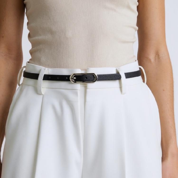 Women’s Lightweight PU Leather Waist Belt Slim Adjustable Strap Elegant Wardrobe For Formal Casual Outfits