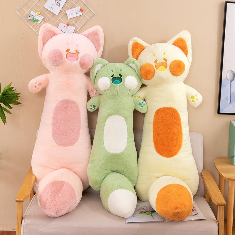 New Cute Cat Girl Sleeping Long Soft Cute Doo Cat Doll Children Doll