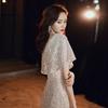 Fishtail Evening Dress Women's 1011 New Slim and Thin Temperament Celebrity Sequins Long Banquet Host Dress Skirt