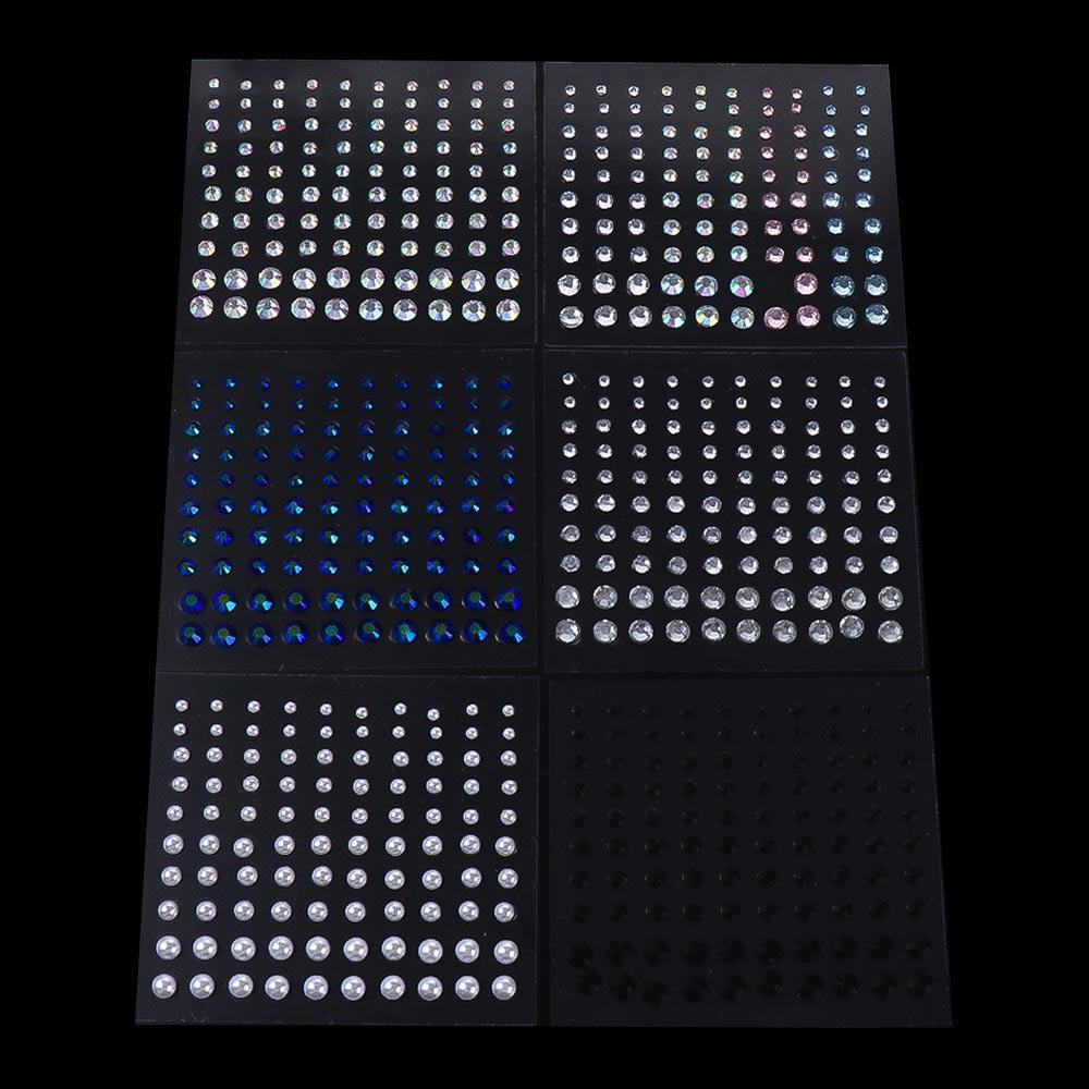 Crystal Festival Makeup Decoration Rhinestone Stickers Jewelry Stickers Face Body Colored