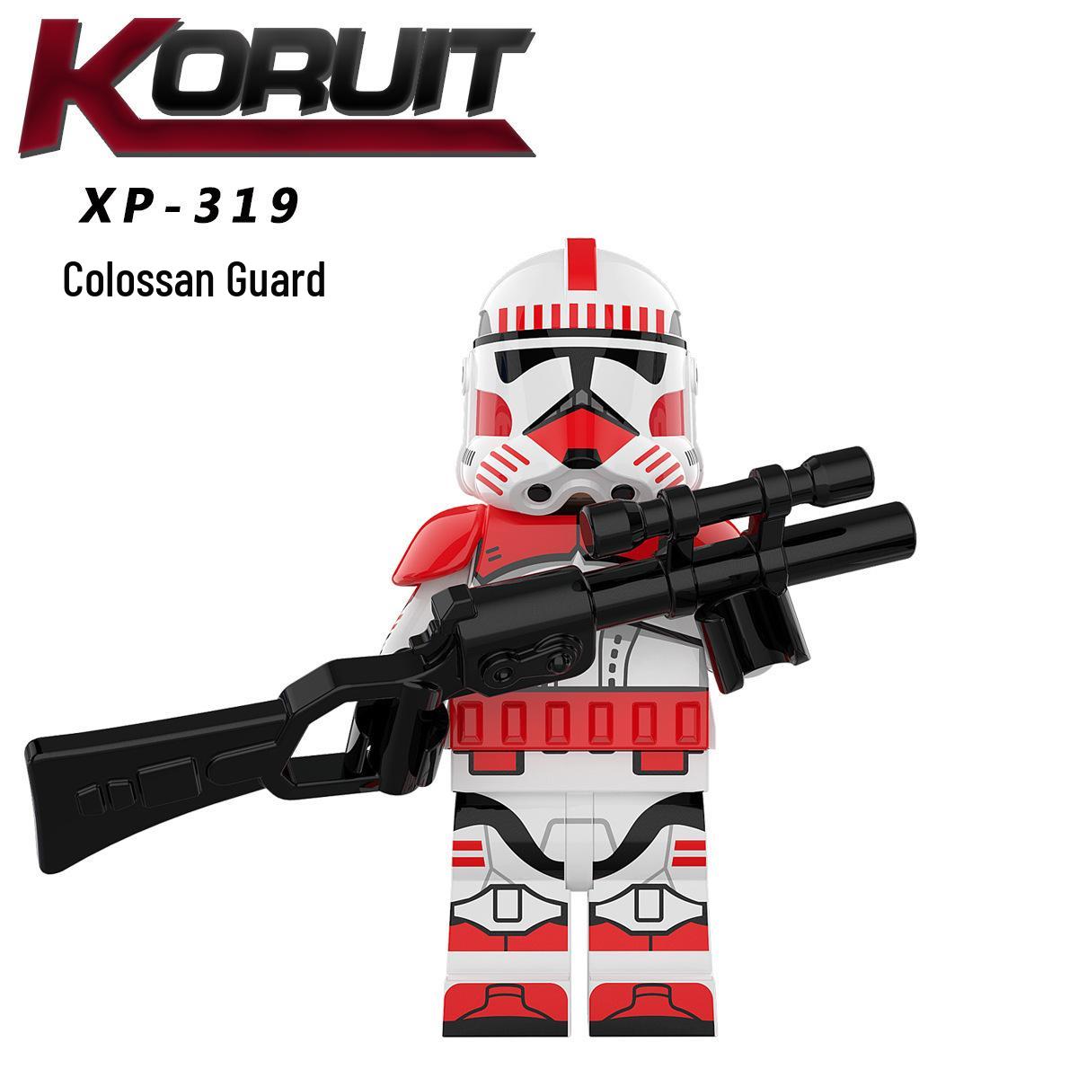 KT1042 Star Wars Stormtrooper Legion Commander Minifigure Building Blocks Toy
