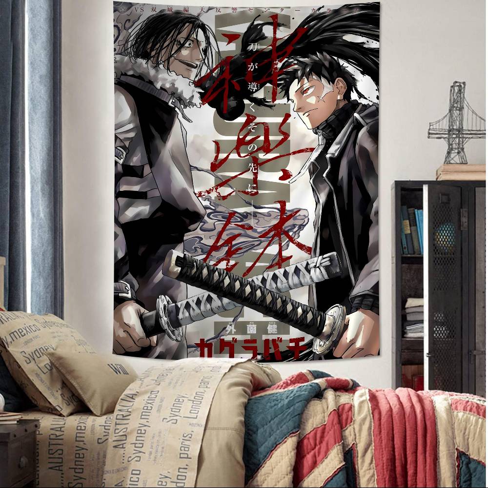 Anime Kagurabachi Hanging Bohemian Tapestry Cheap Hippie Wall Hanging Bohemian Wall Tapestries Mandala Wall Hanging Home Decor