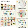 6 Pcs Mental Health Coping Skills Posters - Feeling Color Wheel Educational Emotions Therapy Wall Art for Classroom, School, Office, Pediatric