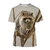 Animal 3D Print T-Shirts Men Women Casual Fashion Streetwear Oversized Short Sleeve T Shirt Kids Tees Tops Man Clothing