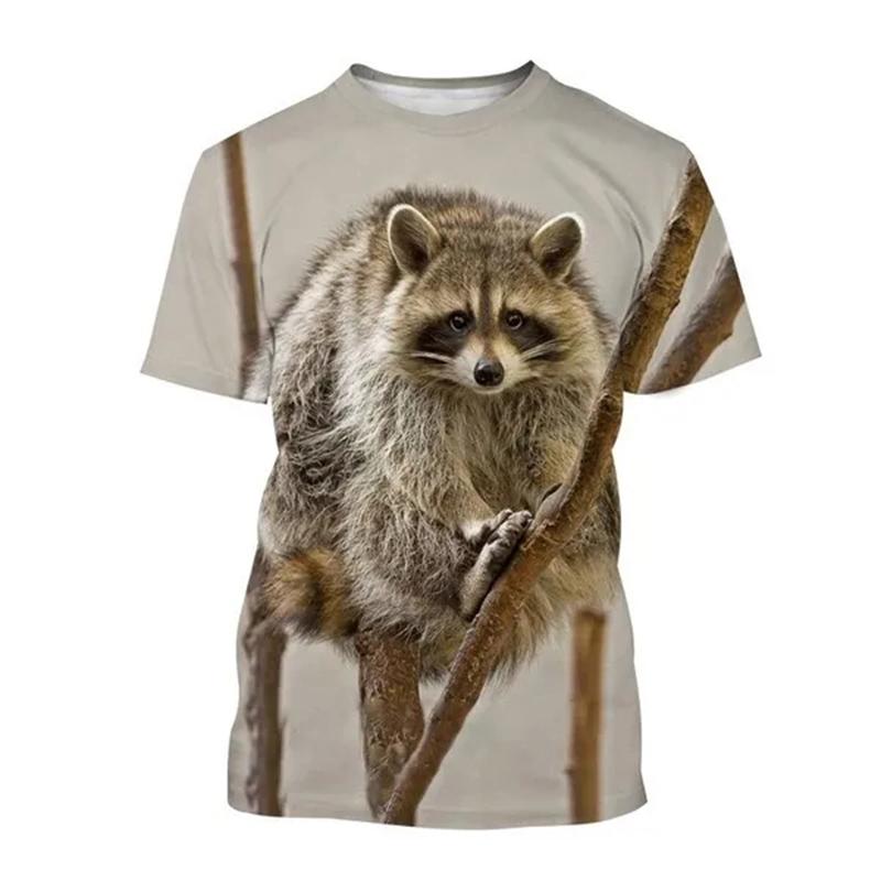 Animal 3D Print T-Shirts Men Women Casual Fashion Streetwear Oversized Short Sleeve T Shirt Kids Tees Tops Man Clothing