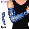Bracetop 1 Pc Cool Arm Sleeves for Men Women UV Sun Protection Outdoor Sports Basketball Cycling Running Hide Tattoos