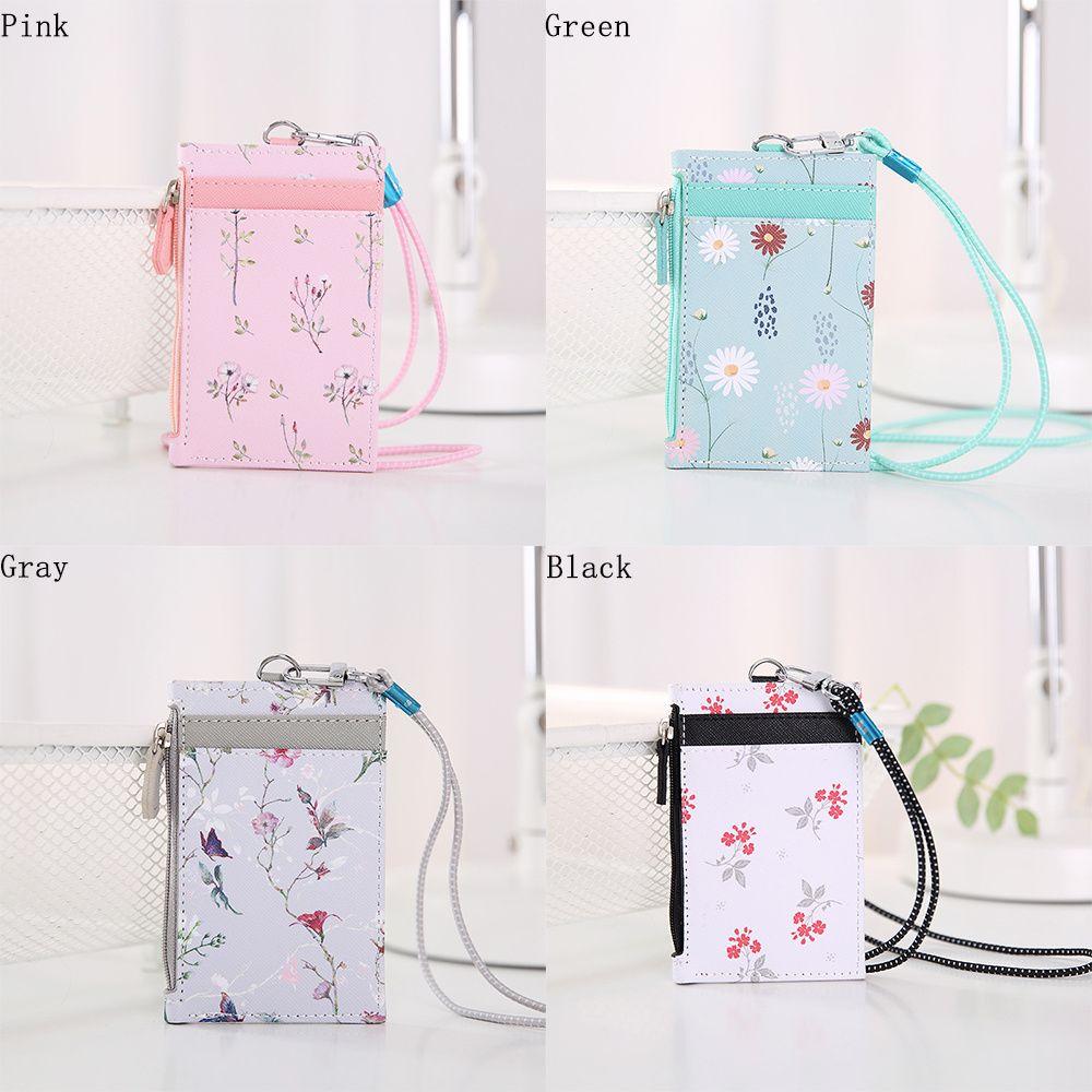 Women Meal Card Cover ID Bus Card Money Pocket Case Holders Zipper Bag Wallet Coin Purse