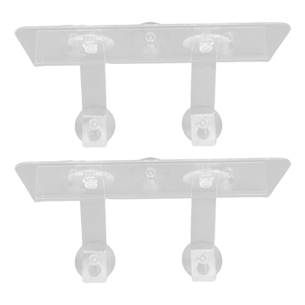 2 Sets Window Suction Cup Shelves Acrylic Wide Sill Extender Plant Pot Floating Shelf for Succulents Picture Frame