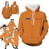Anime Force Fire Men Hooded Zipper Sweatershirts Hoodie Pullover Costume Cosplay