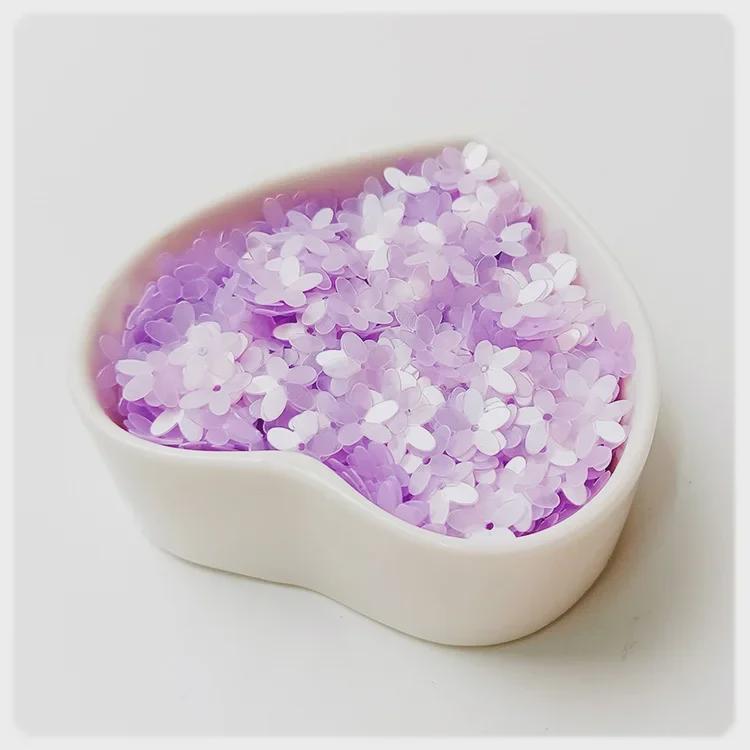 Yaleduo 10mm Wklęsła Koralik Śliwkowy Pięciopłatkowy Cekin do DIY Kostiumów Dziecięcych i Haftu.