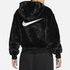 Nike Ropa deportiva esencial Chaqueta de piel sintética Negro/Blanco DD5116-010