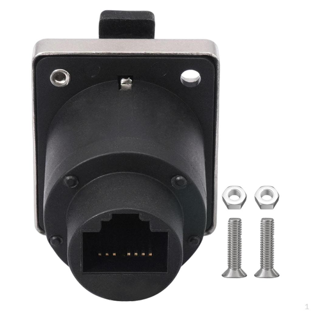 D Sub Panel Mount Coupler Waterproof Gigabit Feed Through Adapter Accessories Easily Install