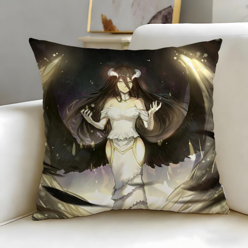classic anime OVERLORD Cushion Cover Soft & Easy-Wash Pillow Case – Versatile for Couch, Bed, Travel and Office