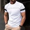 Sommer Slim Kurzarm Rundhals Fitness Freizeit T-Shirt Neue Herrenbekleidung