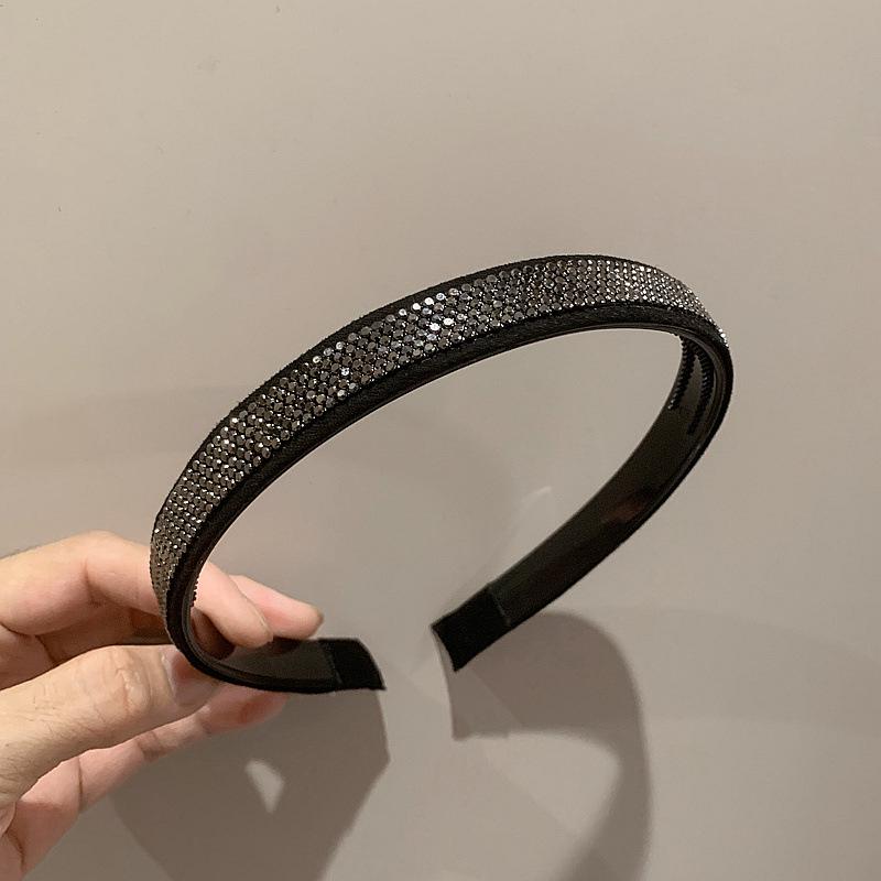 Koreanischer Stil Strass Nicht-Rutschfester Haarclip und Stirnband mit Zähnen - Haaraccessoires für Erwachsene