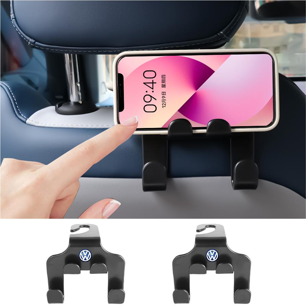Car Seat Hook Hanging Holder Phone Support Fastener Clip Car Center Cap for Volkswagen VW Golf 4 5 6 7 Jetta Polo Caddy GTI Bora QS0