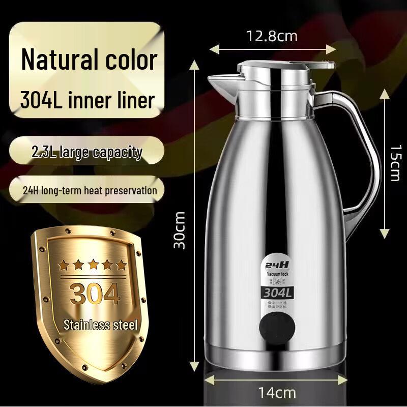 

Large Capacity 304 Stainless Steel Thermos Flask for Home, Restaurant, Hotel, or Tea House
