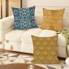 Vintage Washed Style Pattern Cushion Cover Soft Short Plush Pillow Cover Smooth Cozy Texture Aesthetic Cushion Case Home Decor