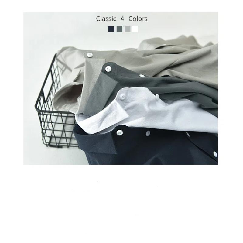 Summer Shirts for Men Simple Style Daily 100 Cotton Short Sleeve Men Tops Turn-down Collar 100cotton White Shirt Comfort Casual Shirt