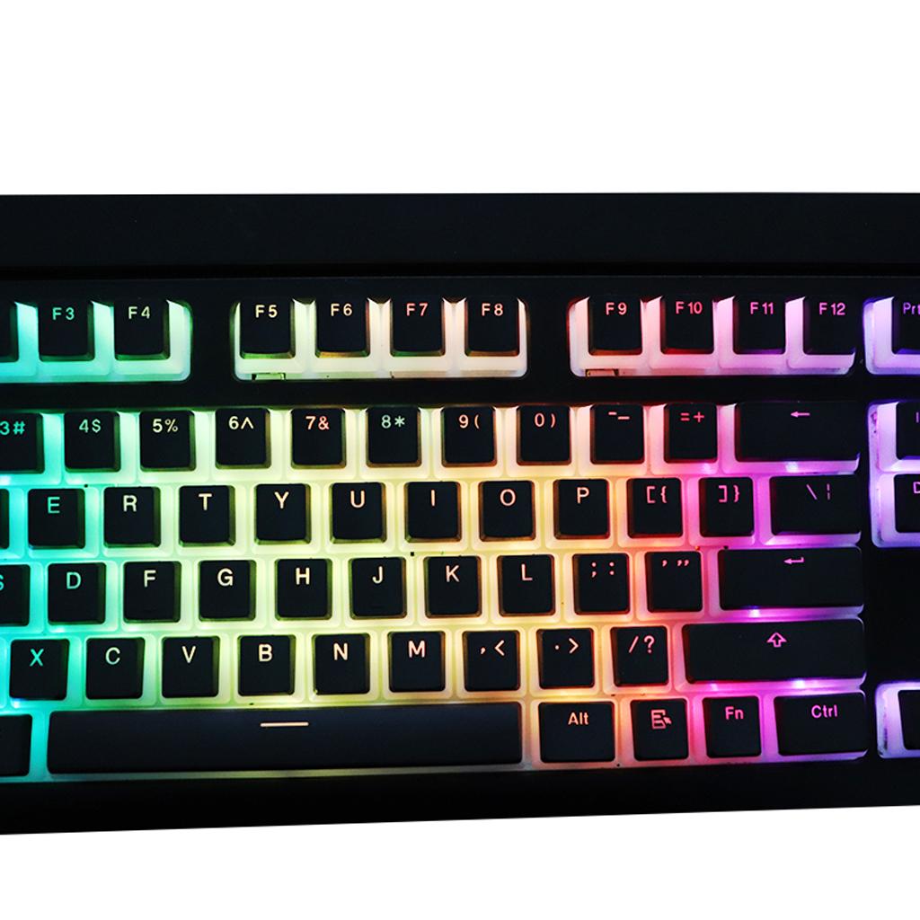 RGB 143 Keycaps ANSI Layout PBT Pudding Double Skin Milk Shot Backlit Keycap For Corsair K70 K65 Mechanical Keyboard
