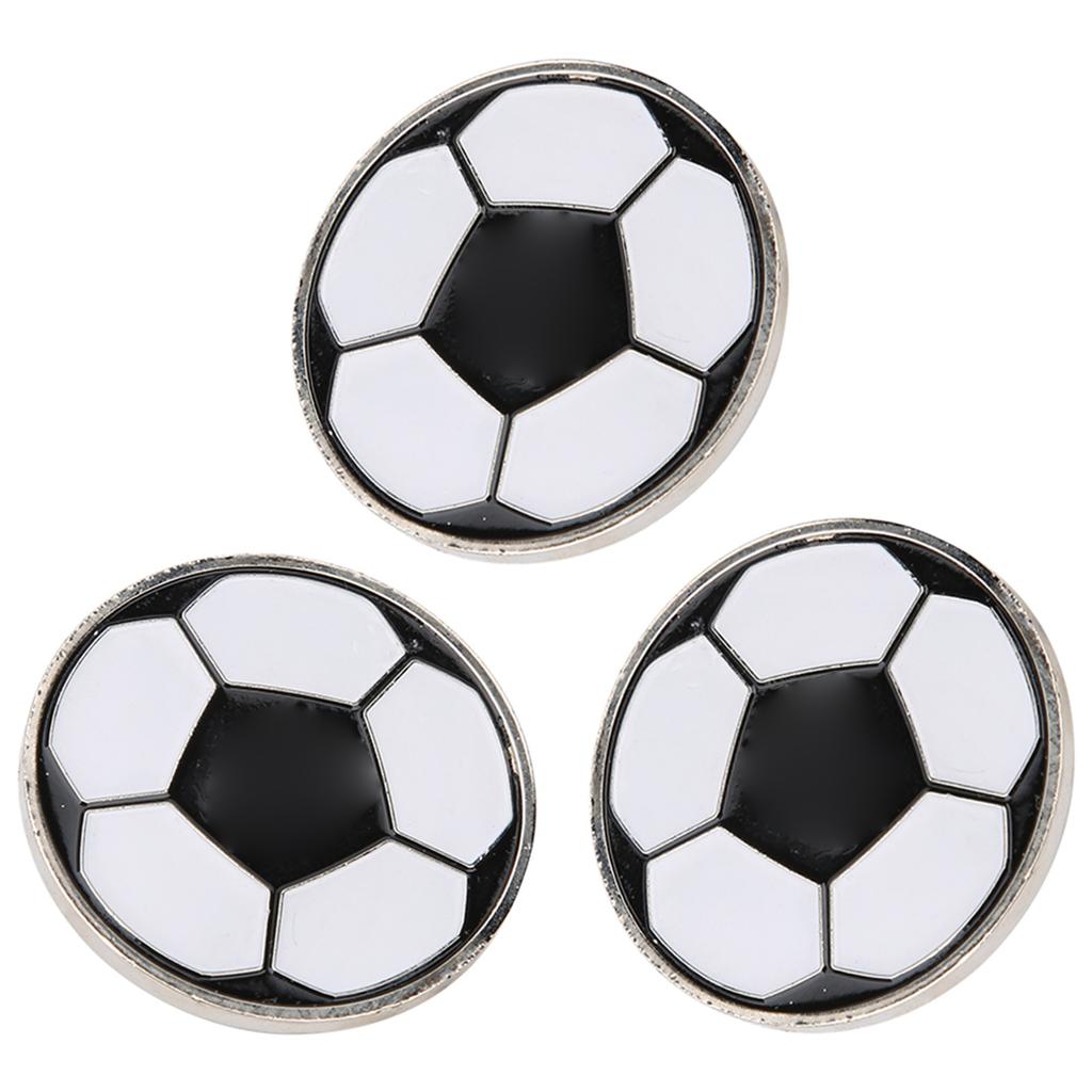 3pcs Portable Football Training Match Referee Flip Coin Soccer Pick Side Toss Coin Tool