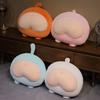 Cute Peach Bottom Plush Toy Chair Cushion Soft Fluffy Stuffed Animal Pillow